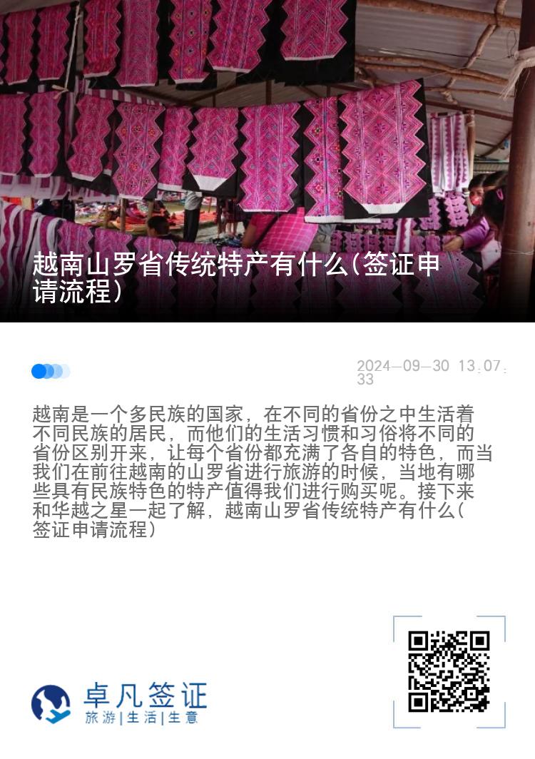 越南山罗省传统特产有什么(签证申请流程)