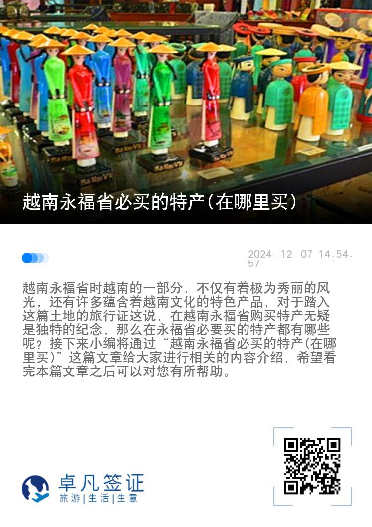 越南永福省必买的特产(在哪里买)